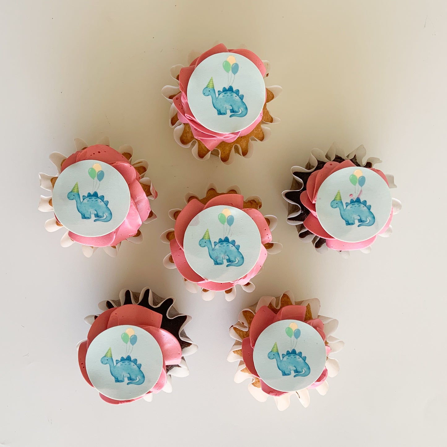 Dinosaur Theme Edible Icing Sheet for 24 Cupcakes