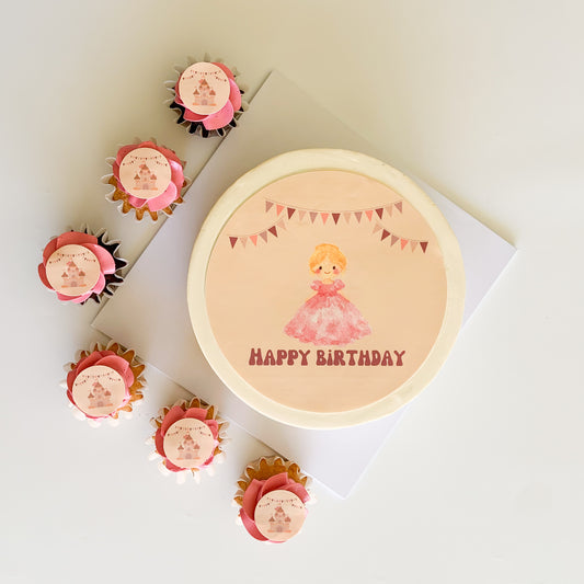 Personalised Bundle Blonde Princess Edible Icing Sheets for Cake & Cupcakes