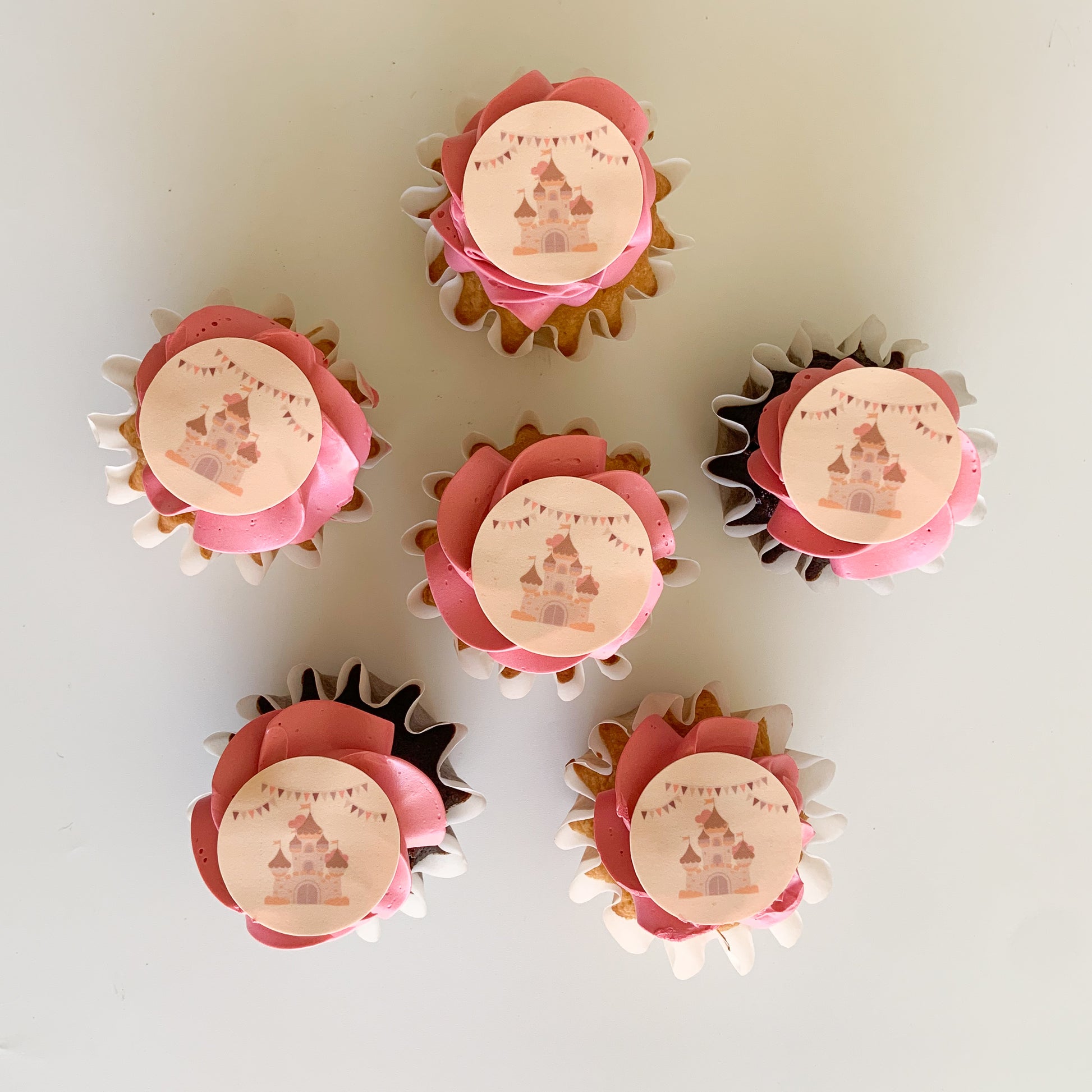 Princess Blonde Hair Theme Edible Icing Sheet for 24 Cupcakes