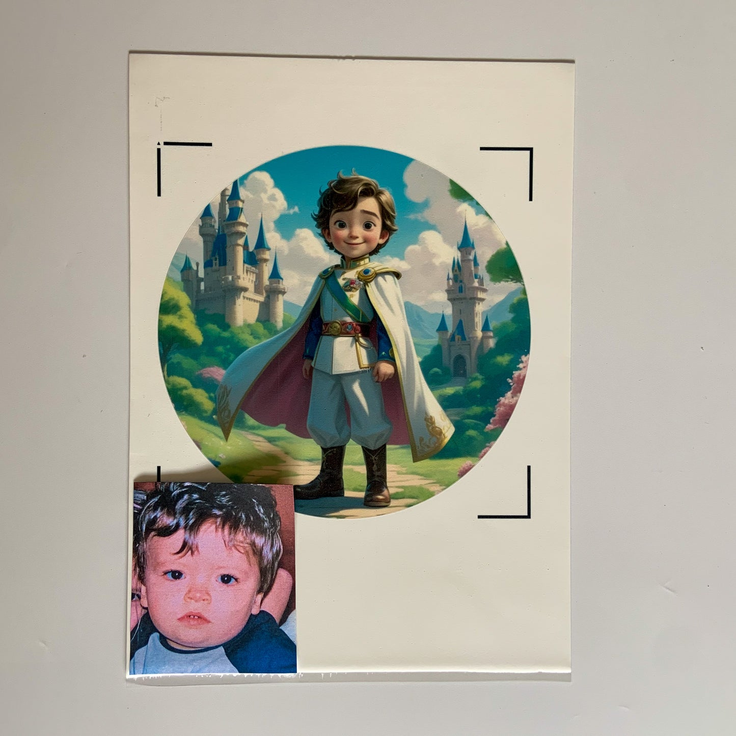 Edible prince cake topper custom face Australia
