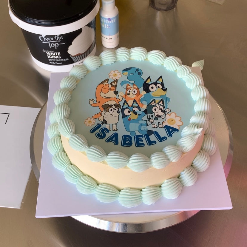 Custom Burn-Away Cake Topper