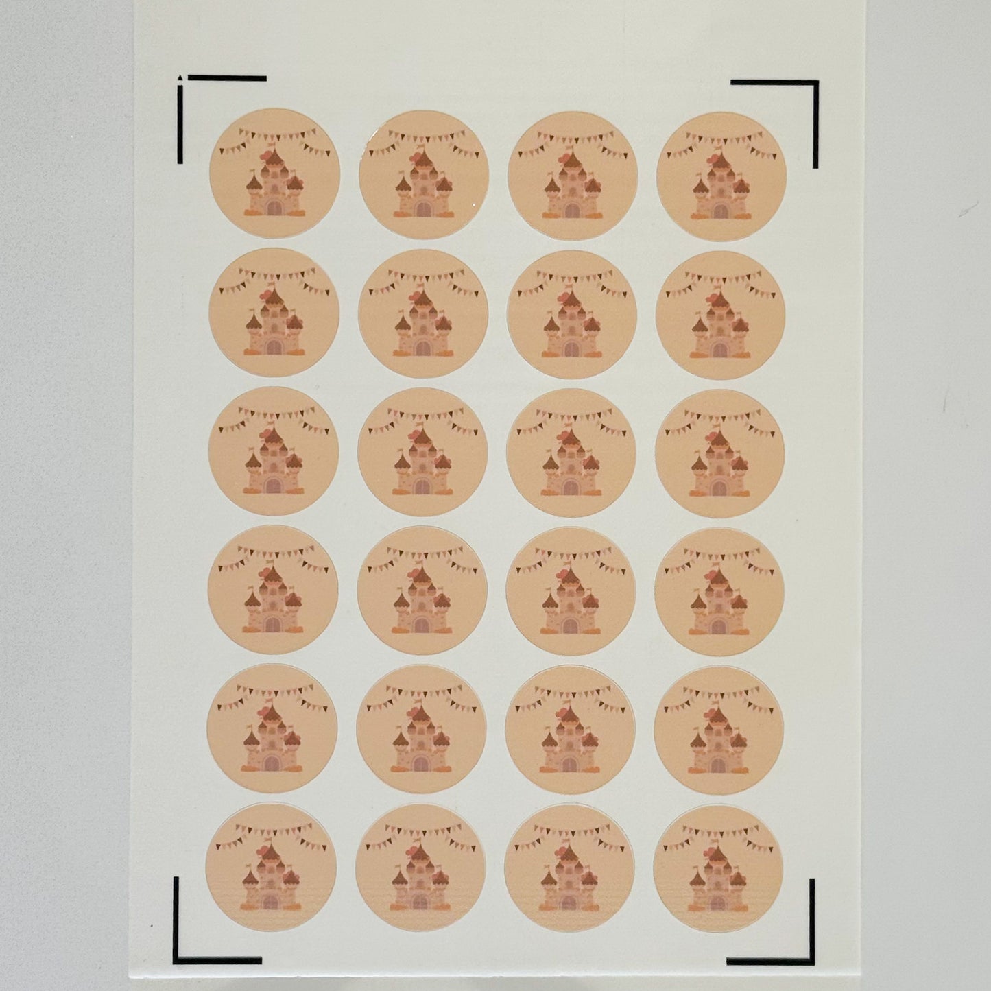 Princess Blonde Hair Edible Icing Sheet for 24 Cupcakes