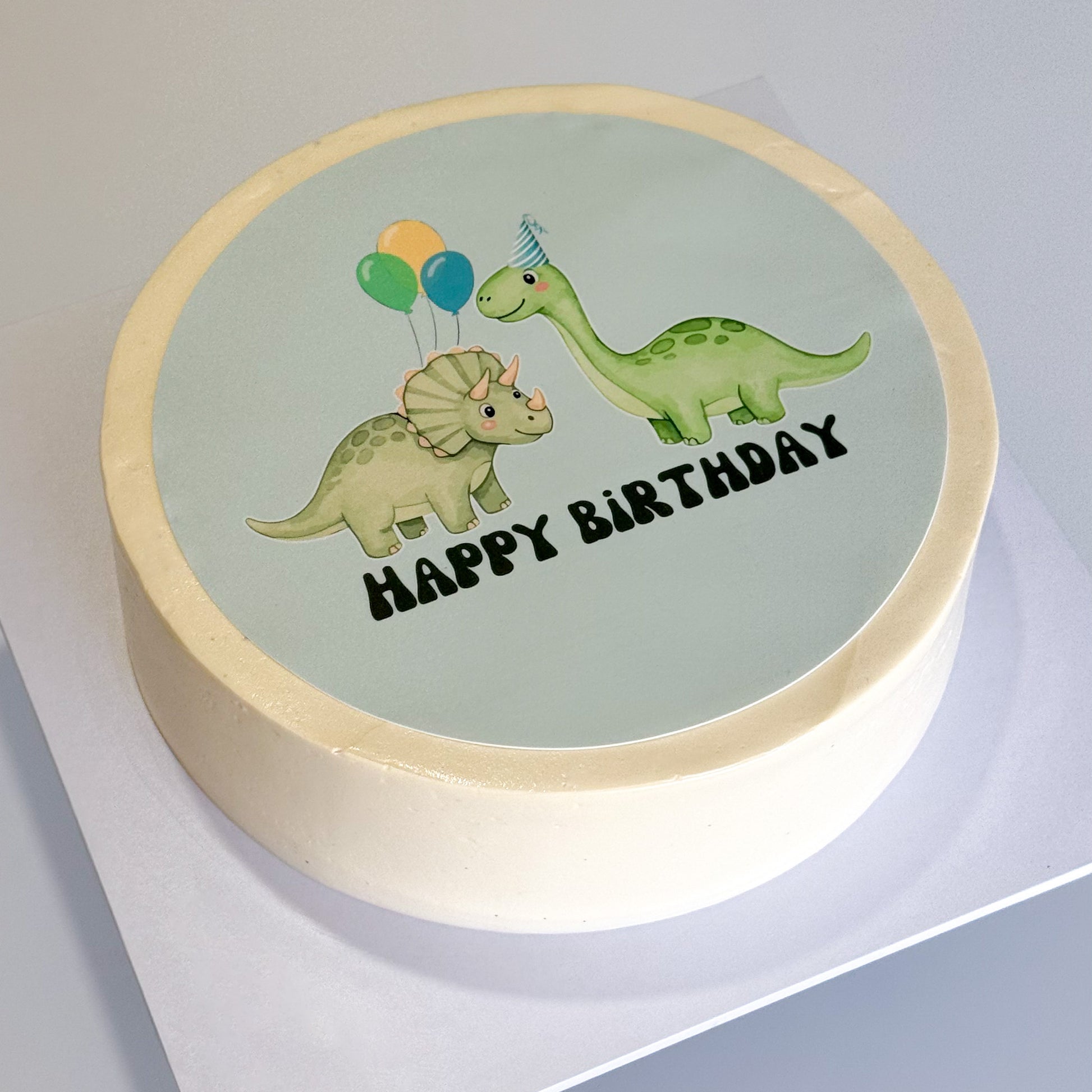 Dinosaur Theme Edible Icing Sheet for 7" cake