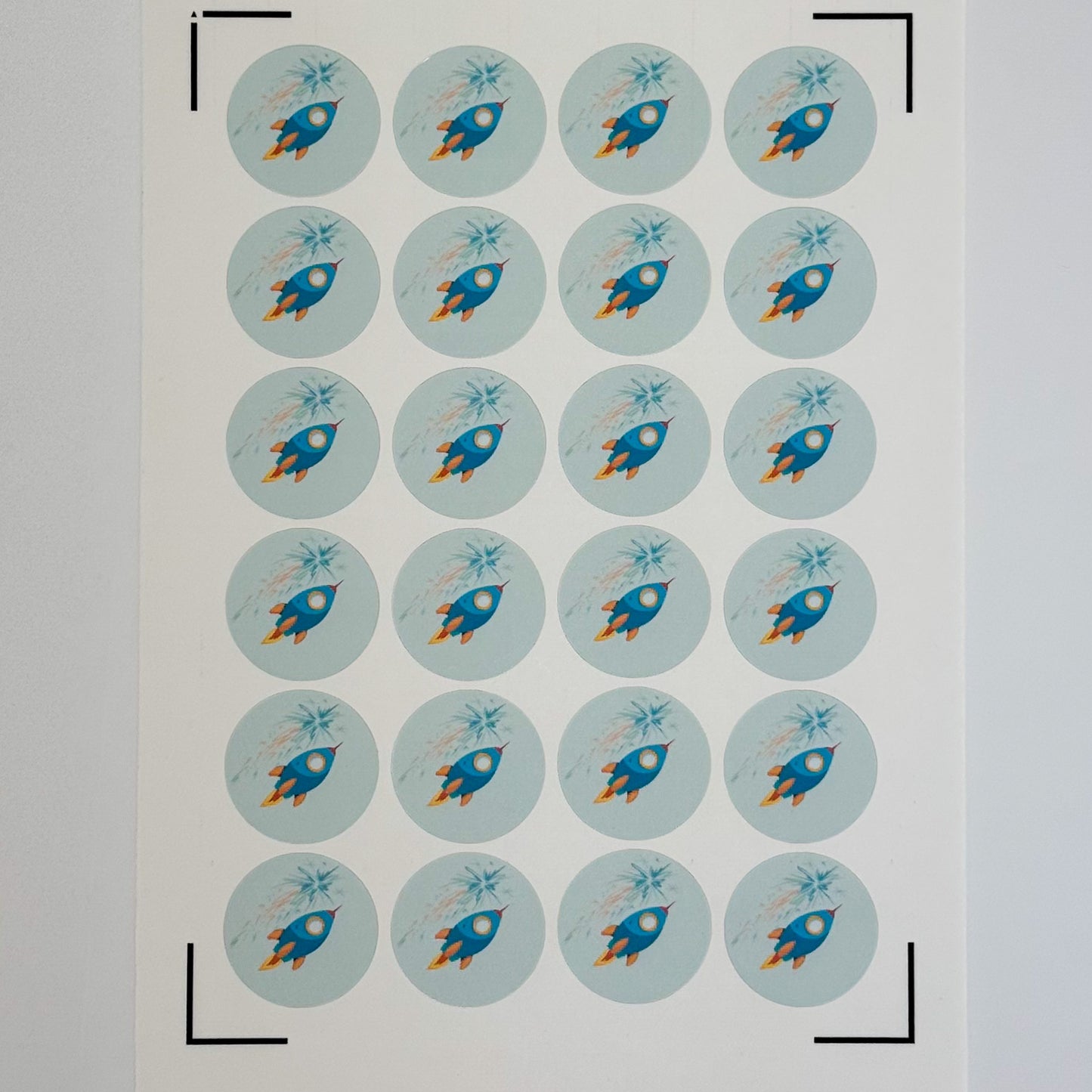 Space Edible Icing Sheet for 24 Cupcakes