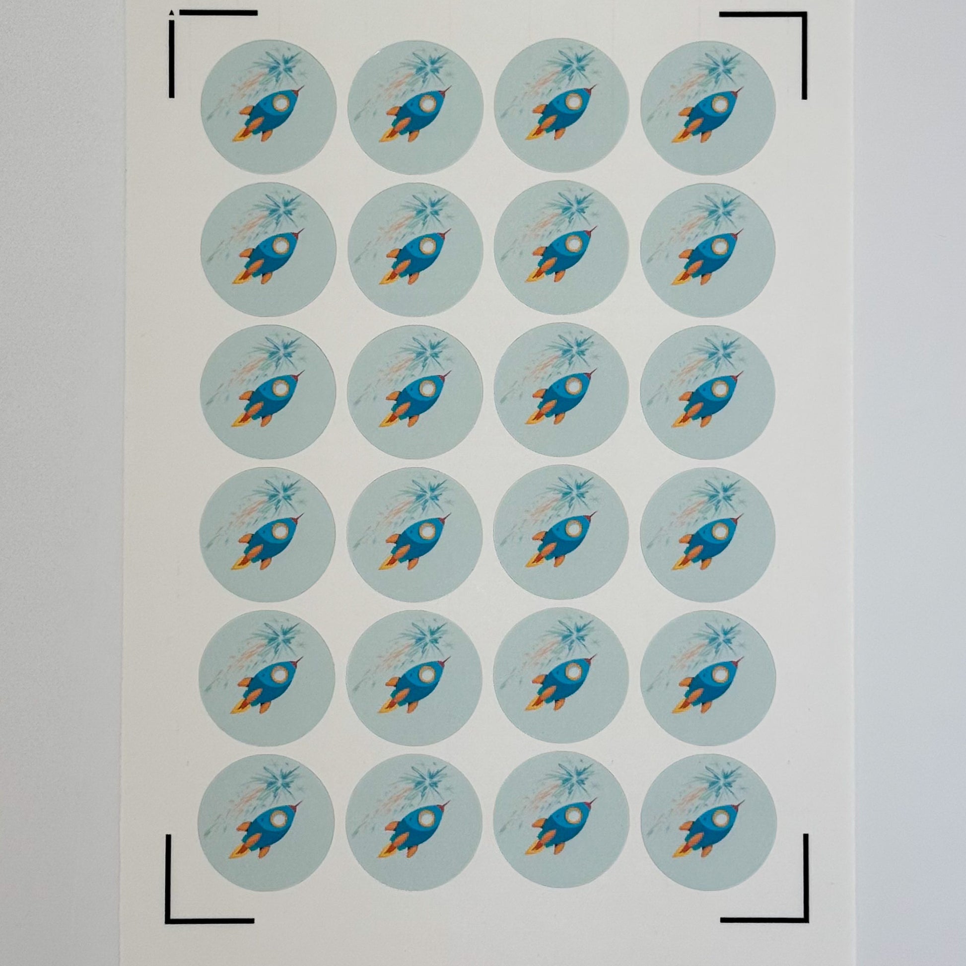 Space Edible Icing Sheet for 24 Cupcakes
